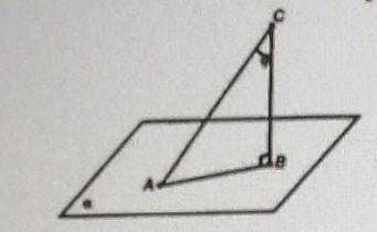 Укажите проекцию наклонной к плоскости альфа ​