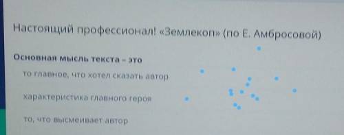 Настоящий профессионал! «Землекоп» (по Е. Амбросовой) Основная мысль текста — этото главное, что хот