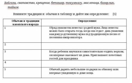 Из списка перечисленных названий обычаев и традиций выберите те, которые относятся к казахскому наро