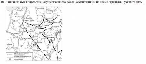 Укажите имя полководца на схеме