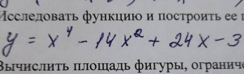 Исследовать функцию и построить её график