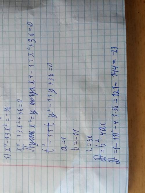 решить биквадратное уравнение нужно от