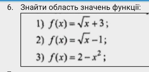 Знайти область значень функції. З поясненням, будь ласка. ів даю​