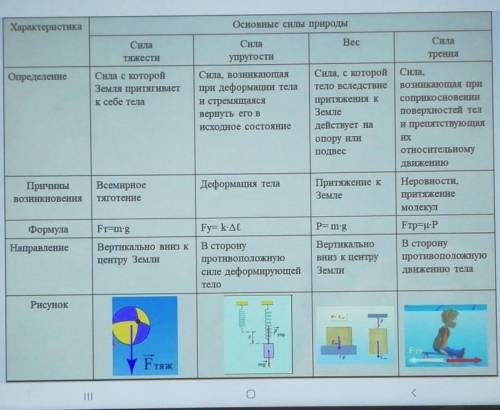 Сделать обобщение по силам​