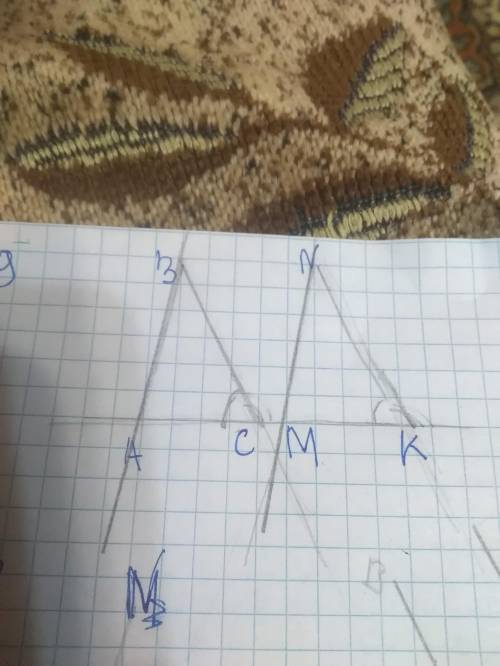 Дано : C = K Докажите что BA||MN