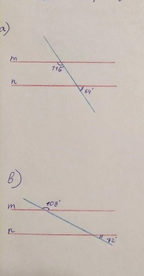 параллельные прямые m і n? ​