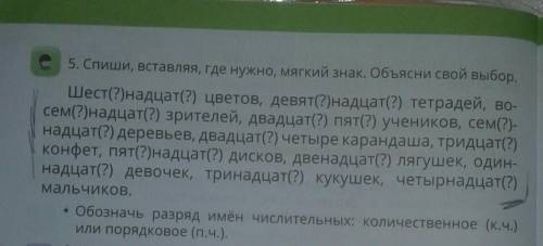 ОБОЗНАЧЬ РАЗРЯД ИМЁН ЧИСЛИТЕЛЬНЫХ: КОЛИЧЕСТВЕННОЕ (К.Ч.) И ПОРЯДКОВОЕ (П.Ч)​