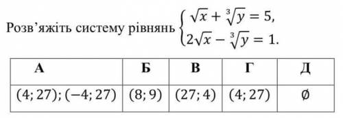 Розв‘яжіть систему рівнянь!