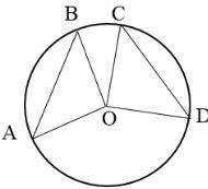 Точки A,B,C,D лежат на окружности с центром в точке O. Докажите, что если угол АВ=углу CD, то AОB=CО