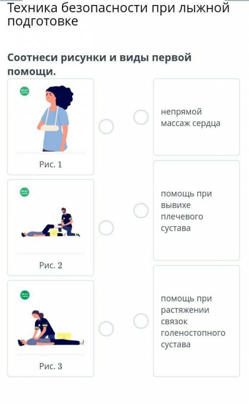 Техника безопасности при лыжной подготовке Соотнеси рисунки и виды первой непрямой массаж сердца при
