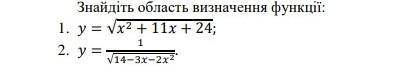 Знайдіть область визначення функції​