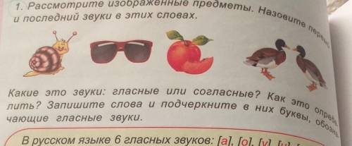 Рассмотрите изображенные предметы.Назовите и последний звуки в этих словах​