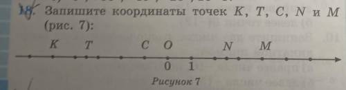 Запишите координаты точек. K, T, C, N и M​