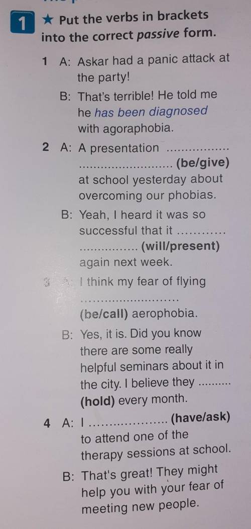 put the verbs in brackets into thecorrect passive form​