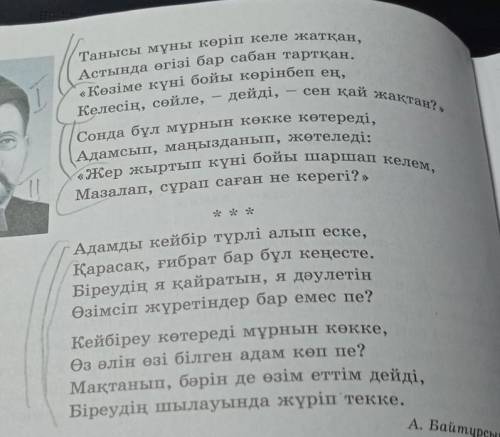 6-тапсырма. Мысал өлеңдегі кейіпкерлердің мінез-құлқын іс-әрекеттері арқылы ашып, мінездеме беріңдер