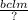 \frac{bc \\ lm}{?}