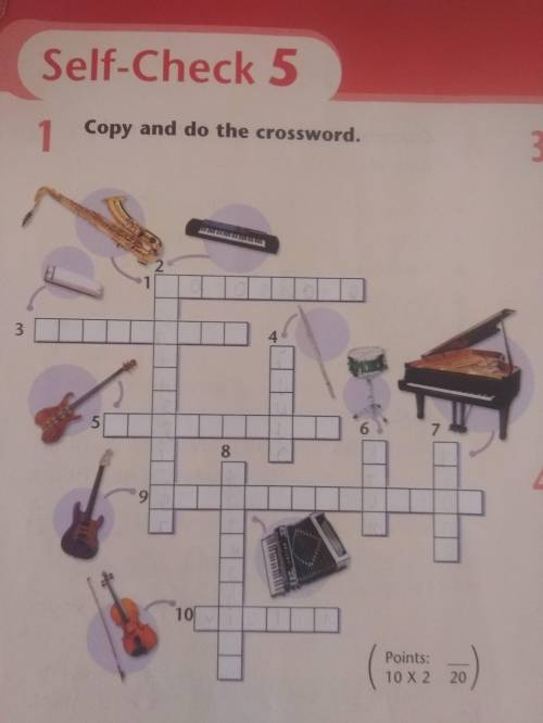 Copy and do the crossword.