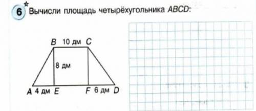 Вычисли площадь четырёхугольника ABCD​