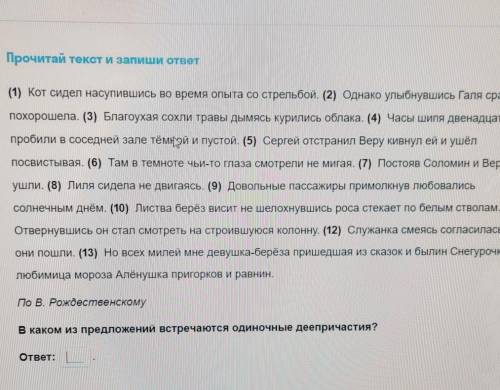 по русскому найти одиночные деепричастия​