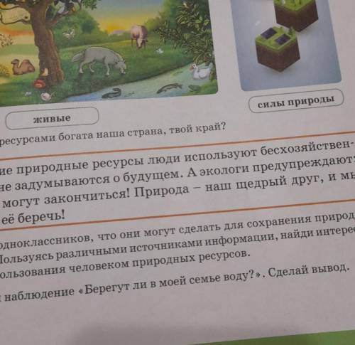 спроси Одноклассников что они могут сделать для сохранения природных ресурсов Пользуясь различными и