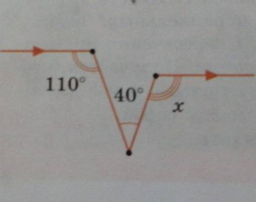 Найдите неизвестный угл на рисунке. ​