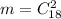 m = C_{18}^2