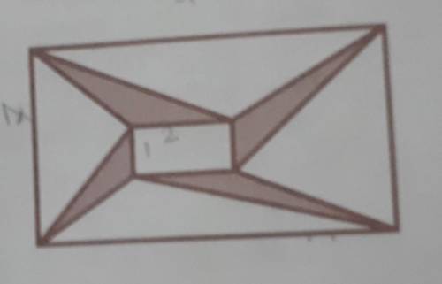 Прямоугольники 4×7 и 1×2 расположены так, что их стороны параллельны. Чему равна сумма площадей четы