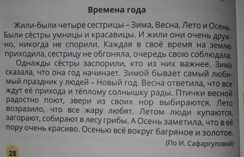 Придумать концовку и сжато списать в тетрадь.​