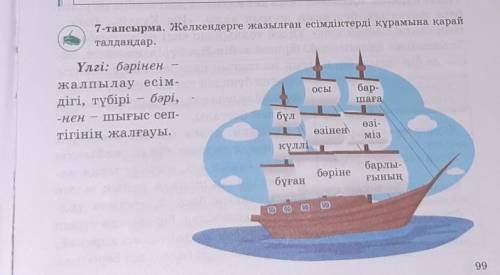 Қазақ тілі 7тапсырма 6сынып 99бет​