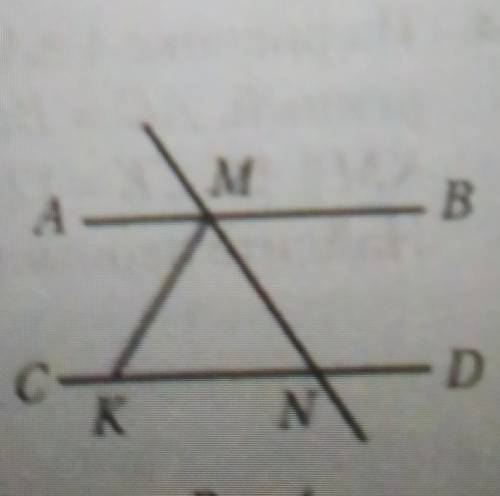 На рисунке 4 AB || CD,MK-биссектриса угла AMN,MK=12 см,MN=13 см.Найдите периметр ∆KMN​