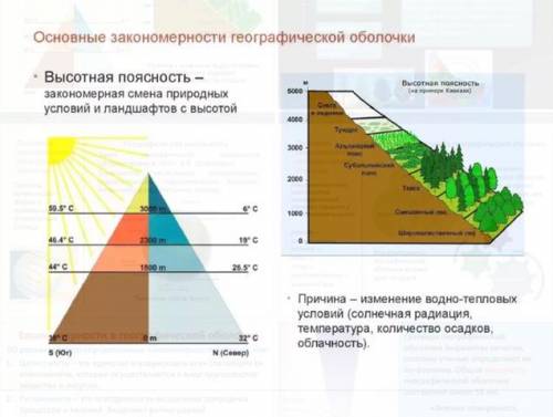 отобразите все закономерности географической оболочки в инфографике Дополните инфографику в местных