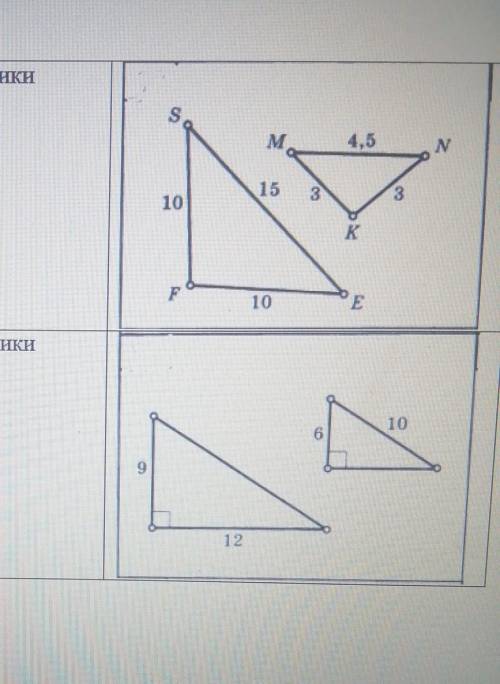 Доказать что треугольники SEF и MNK подобны ​