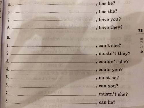 Complete the disjunctive questions. A. 1.Mary has got a canary , hasn’t she?