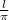 \frac{l}{\pi}