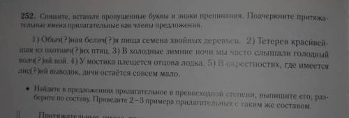 Спишите вставьте пропущенные буквы и знаки препинания подчеркните притяжательные имена прилагательны