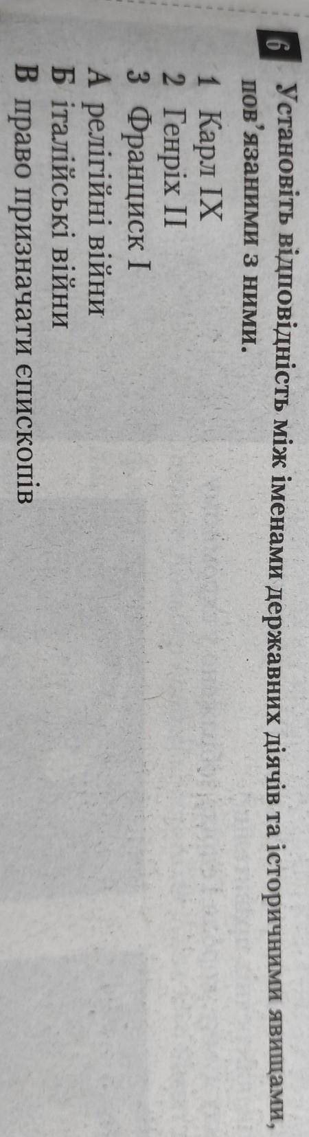 Установіть відповідність між іменами державних діячів та історичними явищами, пов'язаними з ними.1 К