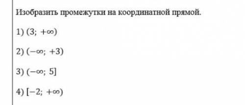 Изобразить промежутки на координатной прямой, и можно ещё основные определения это очень мне нужно,