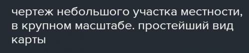 Что называют планом местности