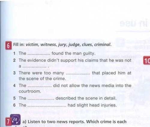 Fill in victim witness jury judge clues criminal​