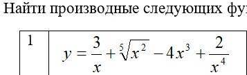 1. Найти производные следующих функций. дайте полный ответ с решением