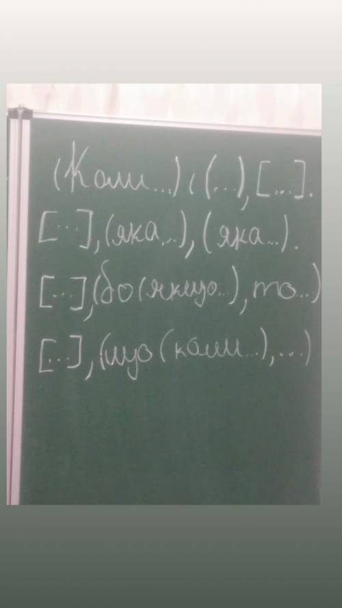 Скласти складнопідрядне речення по схемі