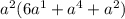 {a}^{2} (6 {a}^{1} + {a}^{4} + {a}^{2} )