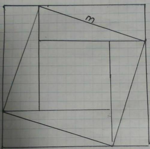 решить через m найти поощадь и периметр самого большого квадрата​
