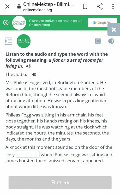 Mr. Phileas Fogg lived, in Burlington Gardens. He was one of the most noticeable members of the Refo