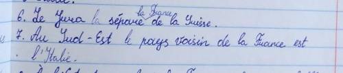 6 класс Франц яз В 6 перед sépare нужно la ? И в 7 перед Италией нужно