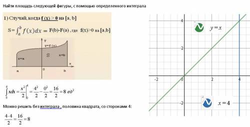 Найдите площадь фигуры с определенного интеграла даю 50б​