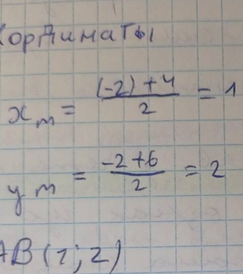 Даны точки A (-2;-2) и B (4;6). Найдите координаты и длину векторов AB и BA