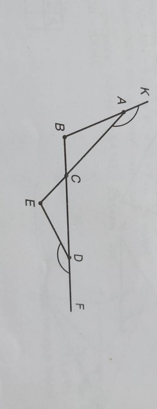 Доведи рівність відрізків ВС і СЕ, якщо zKAC = 2FDE, AC = CD.​