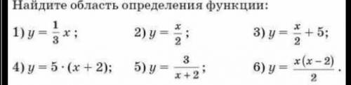 Найдите область определения функций​