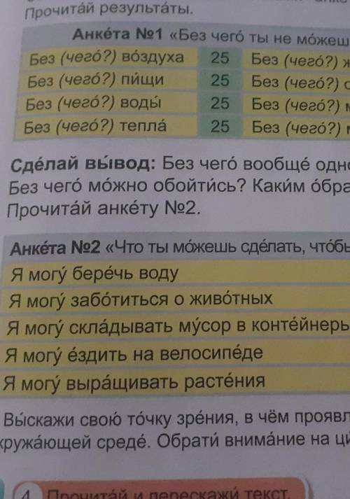 Сделай вывод: Без чего вообще одноклассники не могут жить? Без чего можно обойтись? Каким образом?Пр